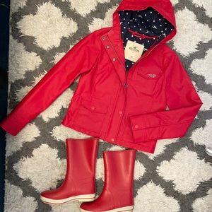 Hollister rain jacket